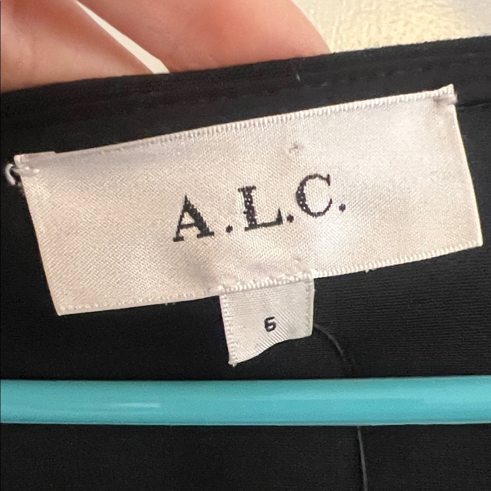 A.L.C. Heidi crepe Black Long Sleeve Mini Dress - Picture 2 of 4